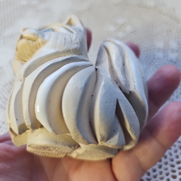 Vintage 1980 Artesania Rinconada Himalayan Cat Blue Eye Tan,White Kitty Figurine - Picture 11 of 15